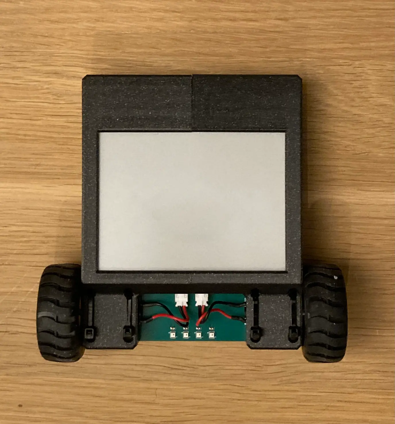 Nerves Starter Kit balance bot on a wooden background